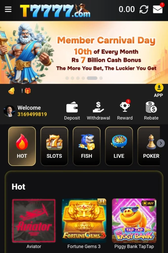 T 7777 Game
