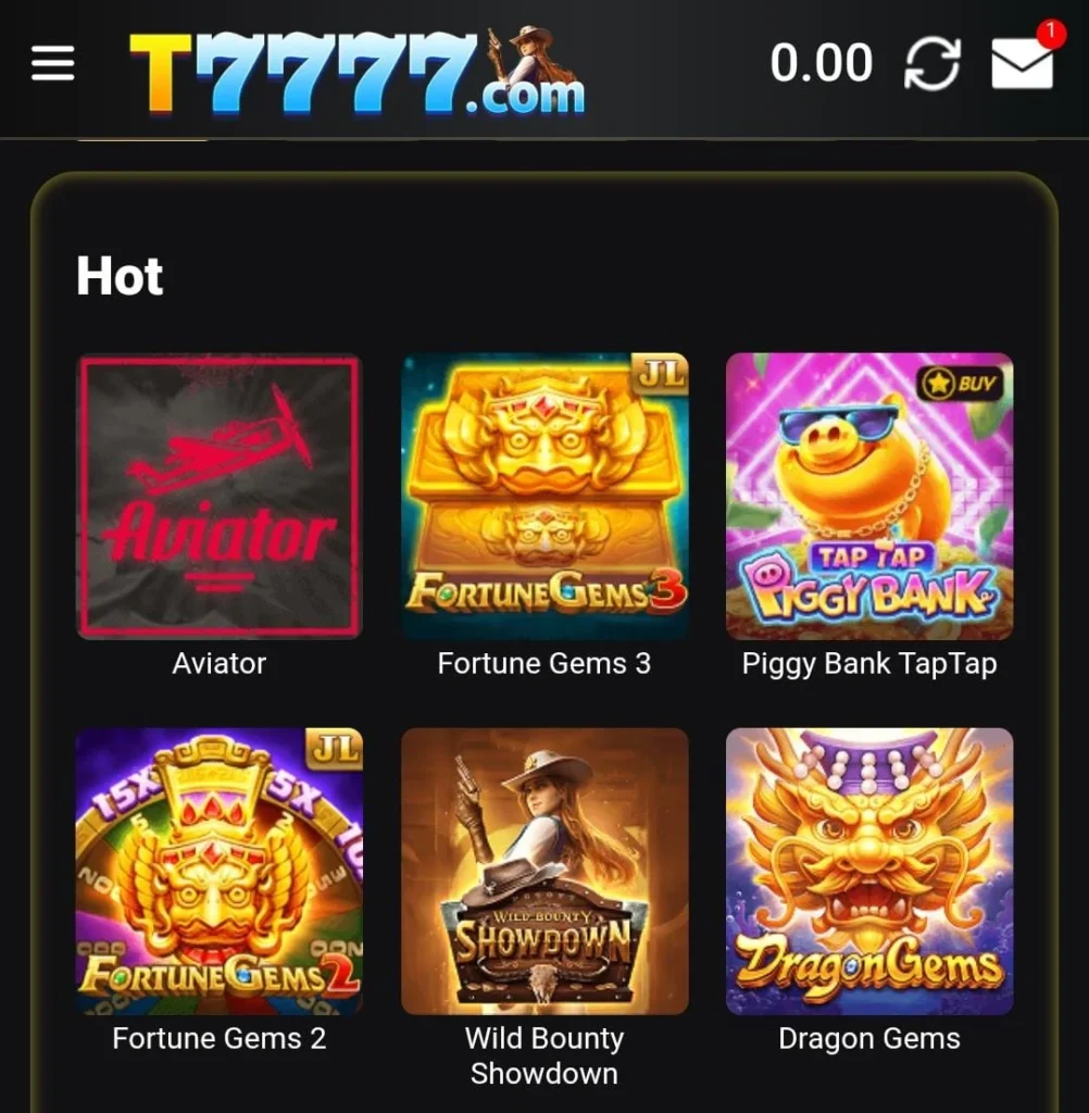 T 7777 Game